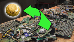 مراحل کامل استخراج طلا از بردهای الکترونیکی (E-Waste)